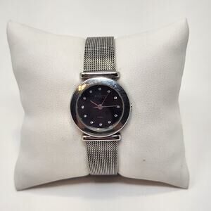 Skagen Ultra Slim Steel Mesh Band Ladies Watch Wristwatch Swarovski Crystal